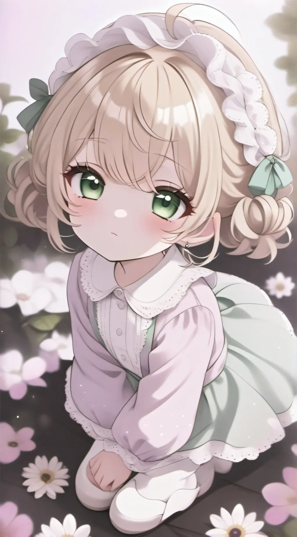 ai character: loli god gurl background