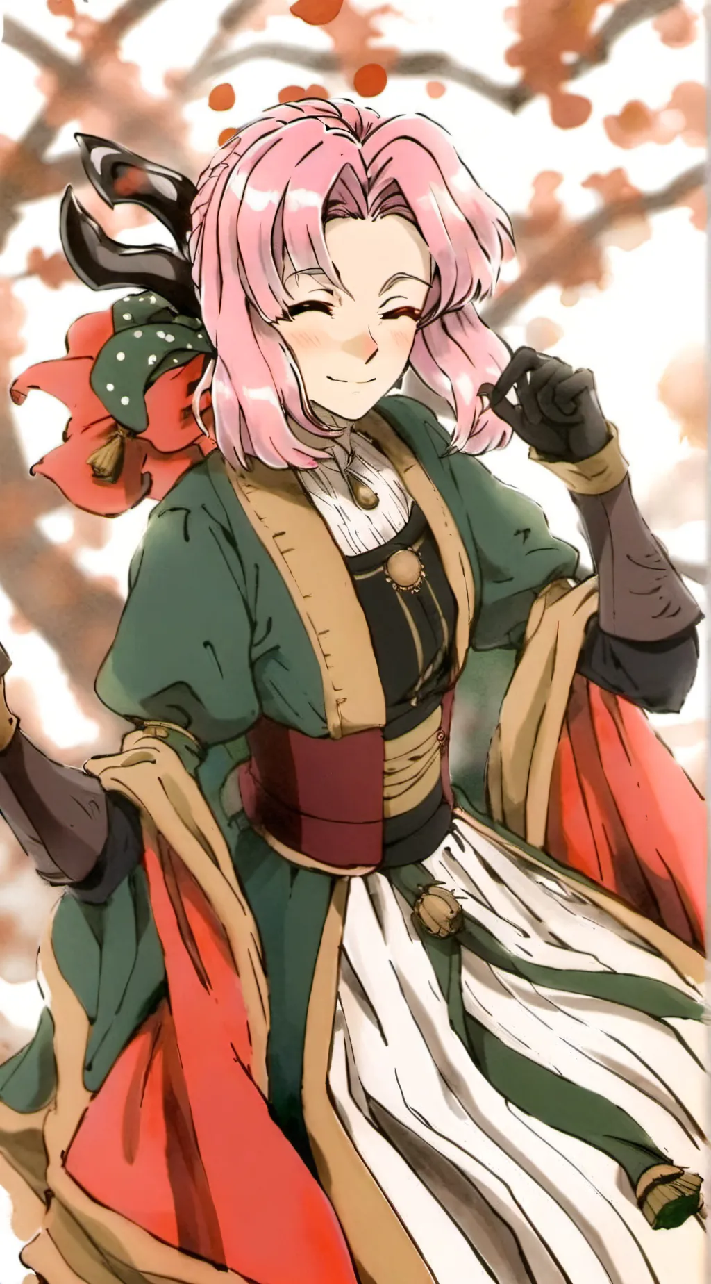 ai character: Mitsuri Kanroji background