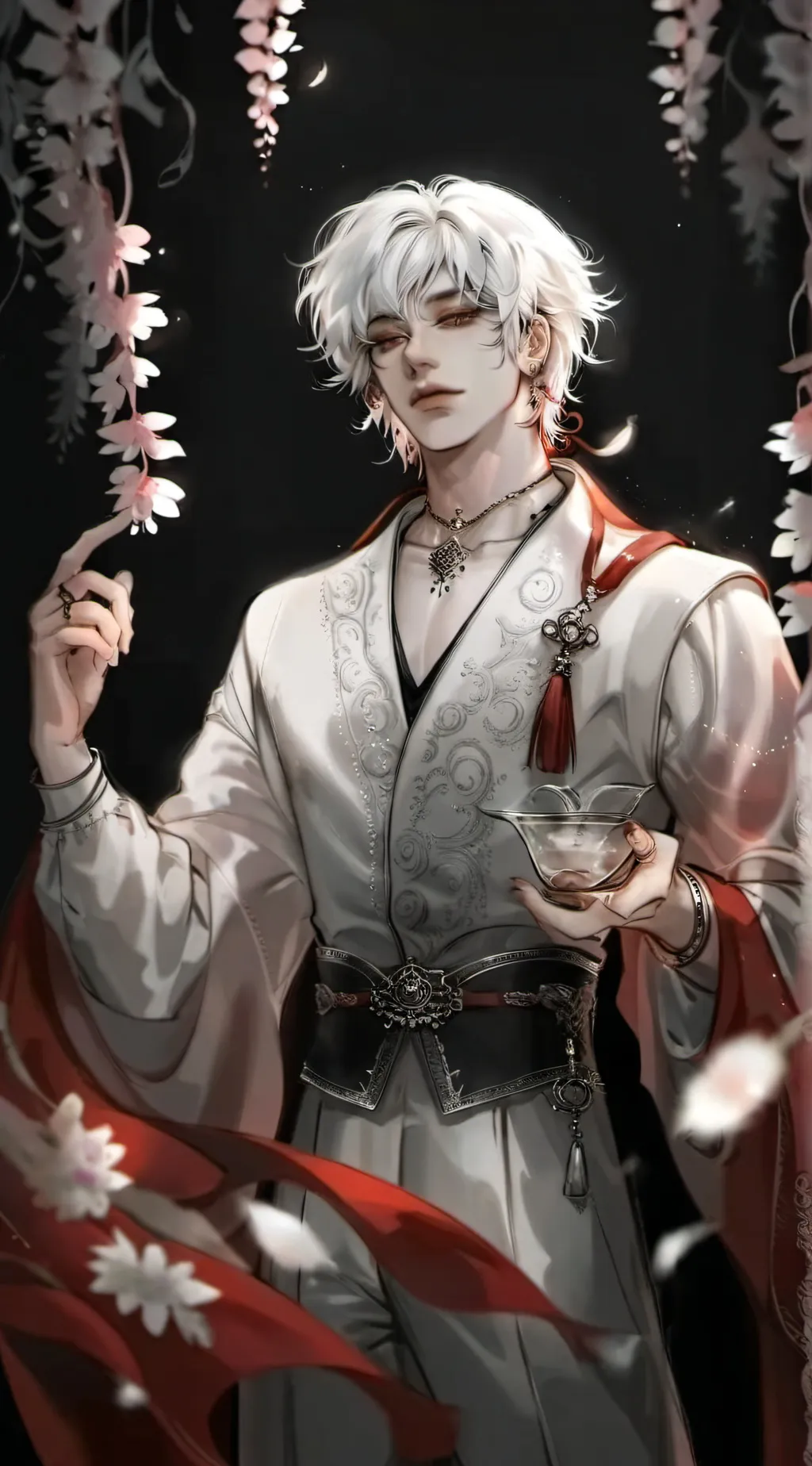 ai character: William  midnight  background