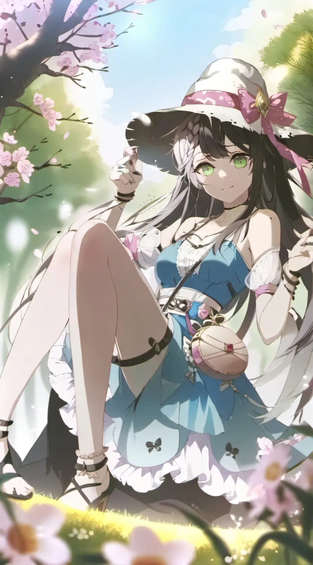 ai character: Girl only school  background