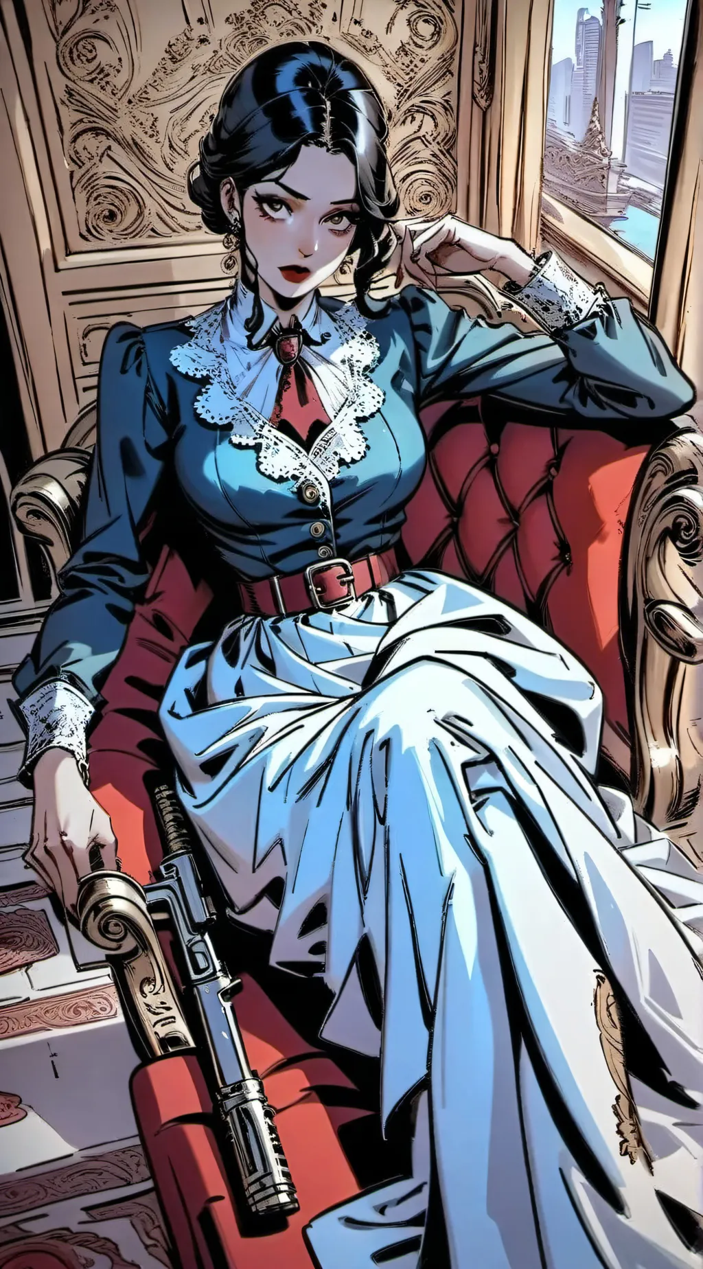 ai character: ☆lana☆ background