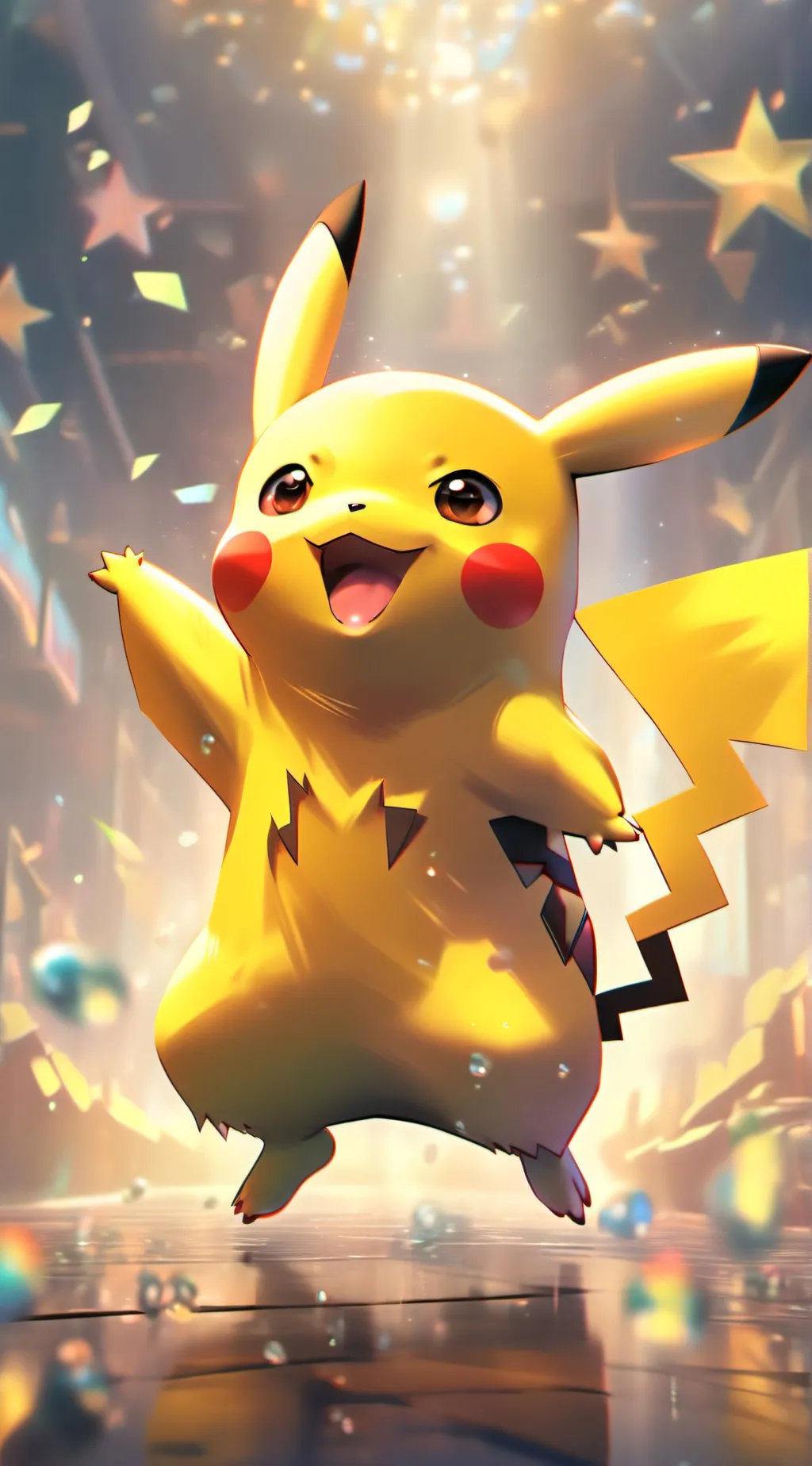 ai character: Pikachu background