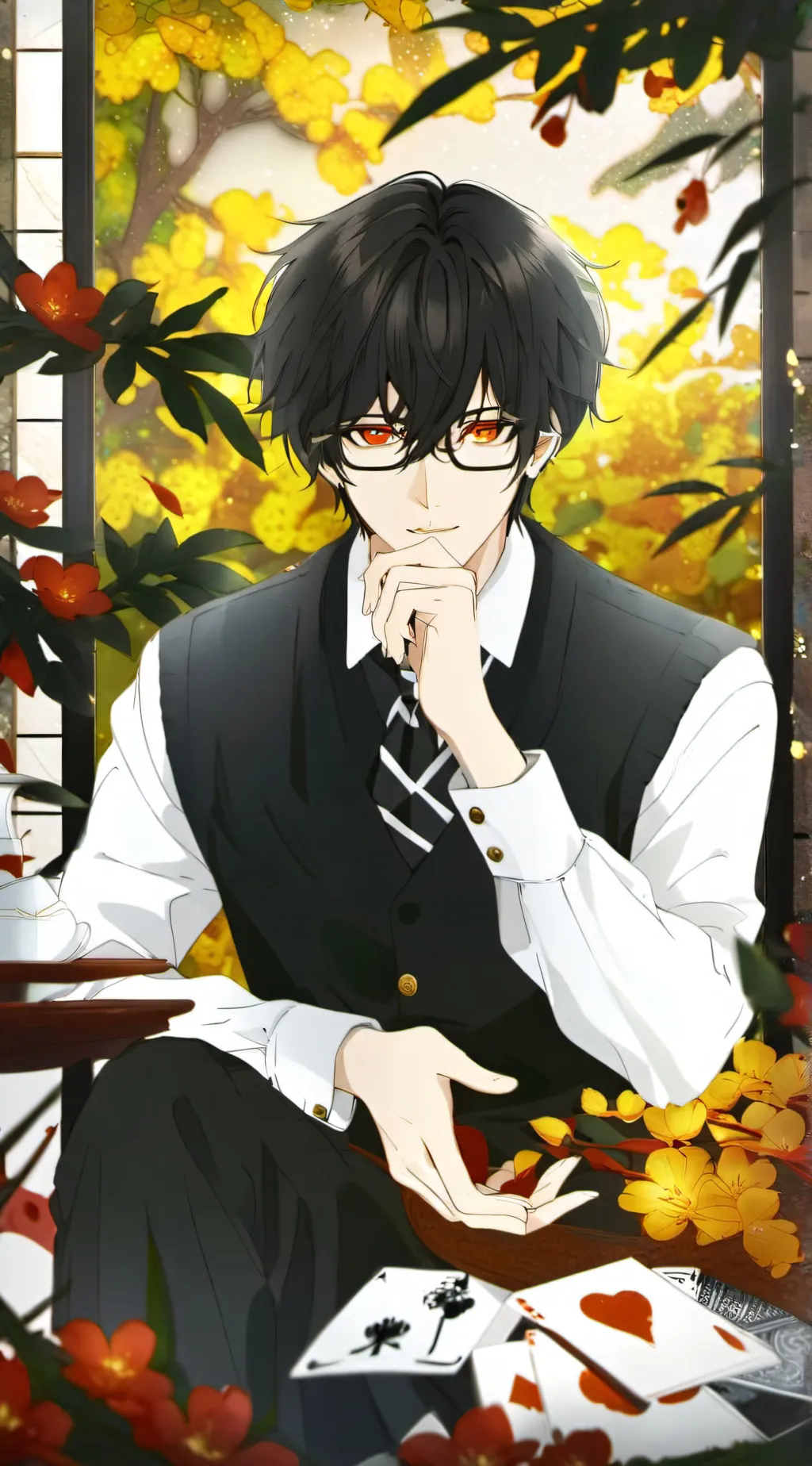 ai character: Nerd. background