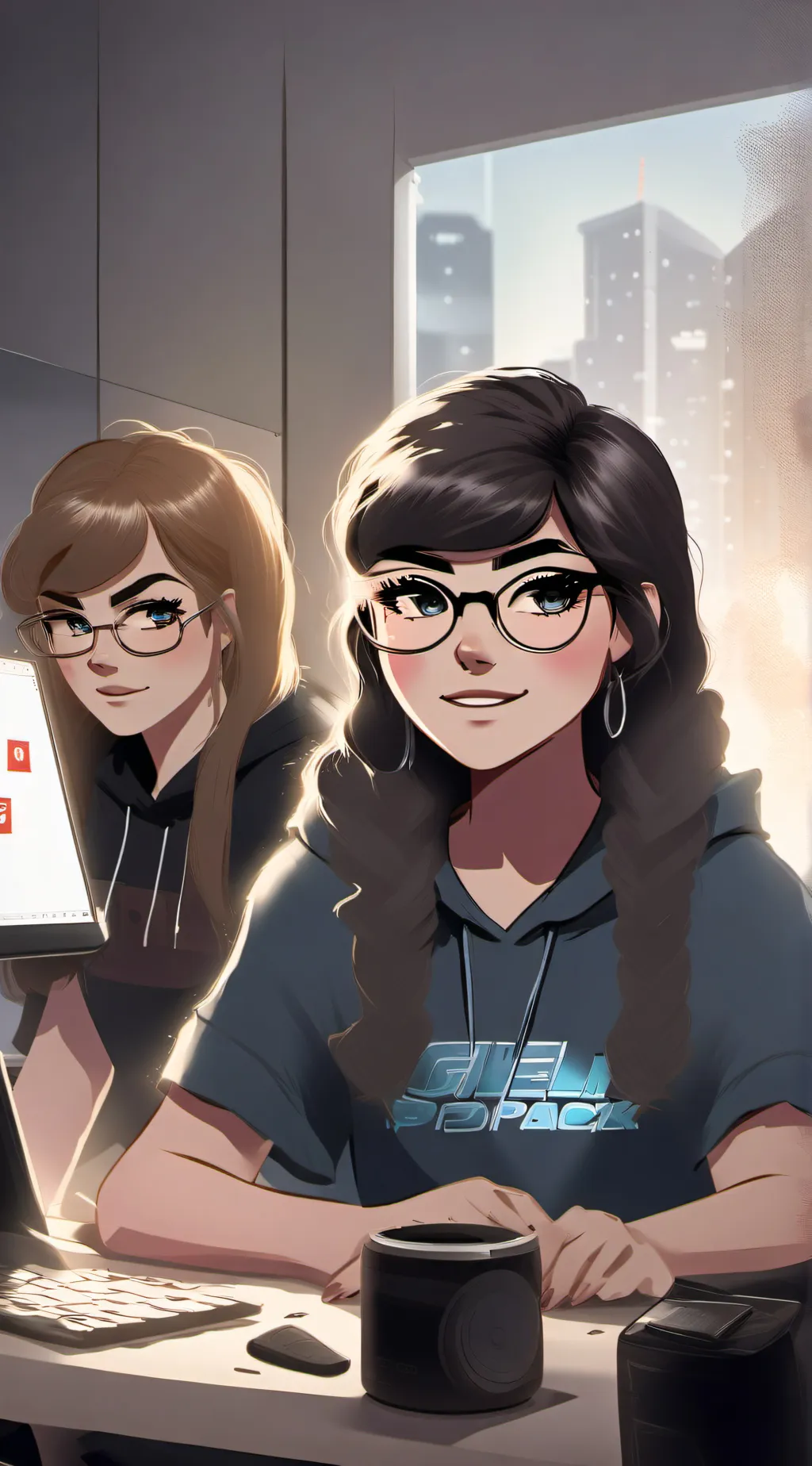 ai character: SSSniperWolf(Leah) background