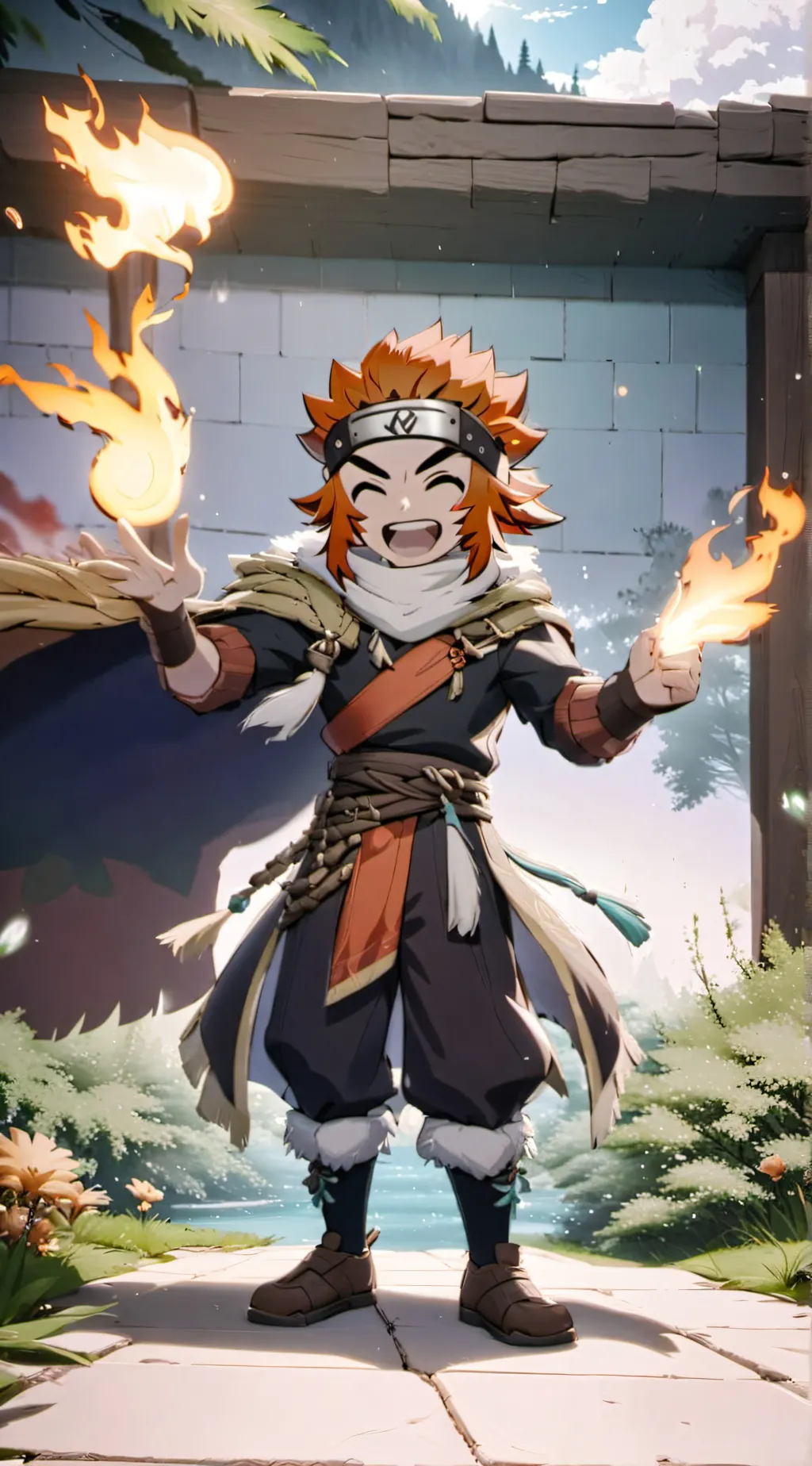 ai character: rengoku child background