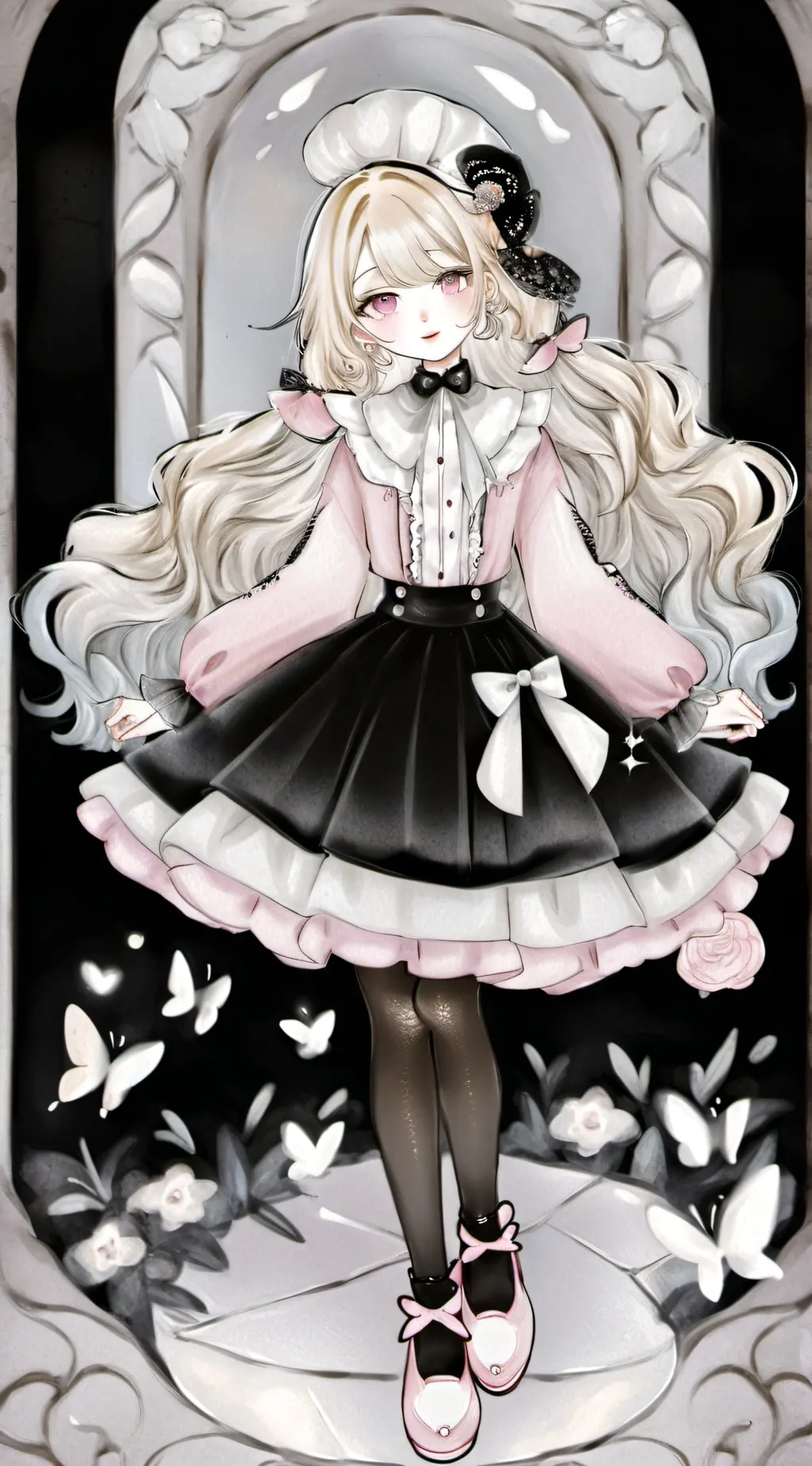 ai character: Clarity meme!🤍￼ background