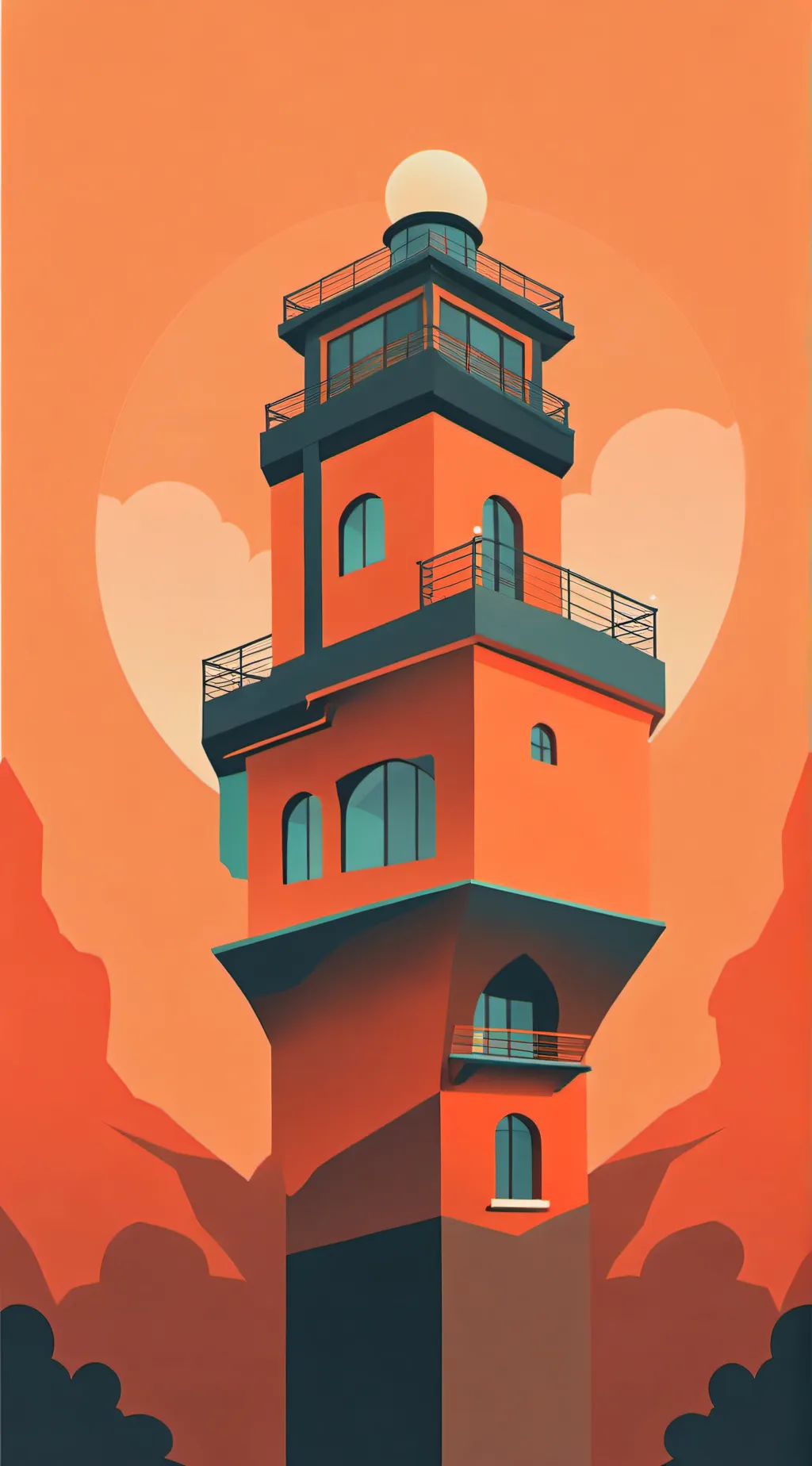 ai character: package factory background