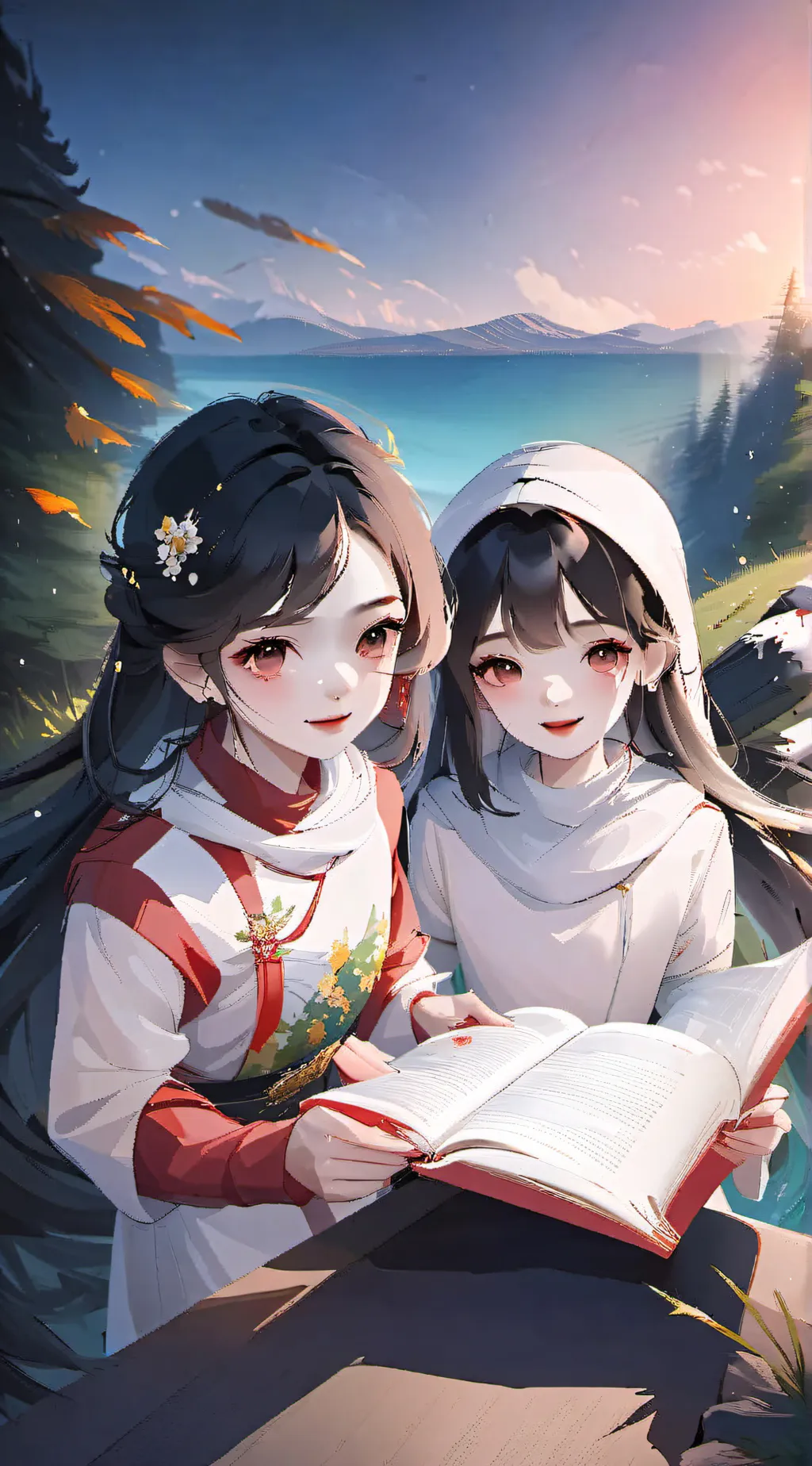 ai character: ruby and nina background