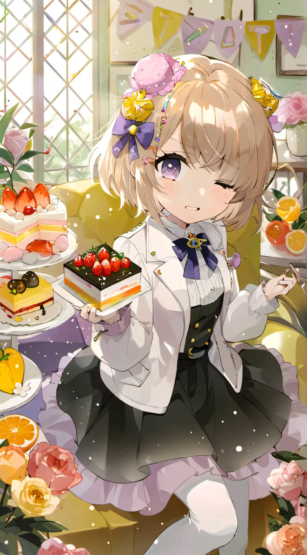 ai character: Cherry ￼ background