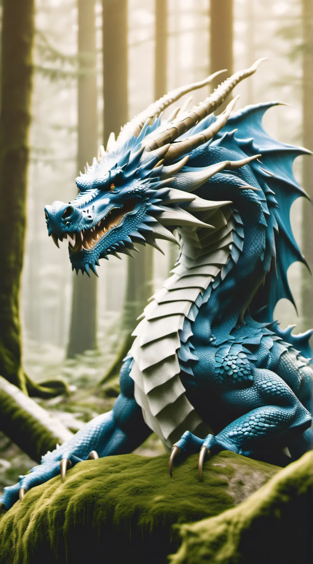 ai character: blue background