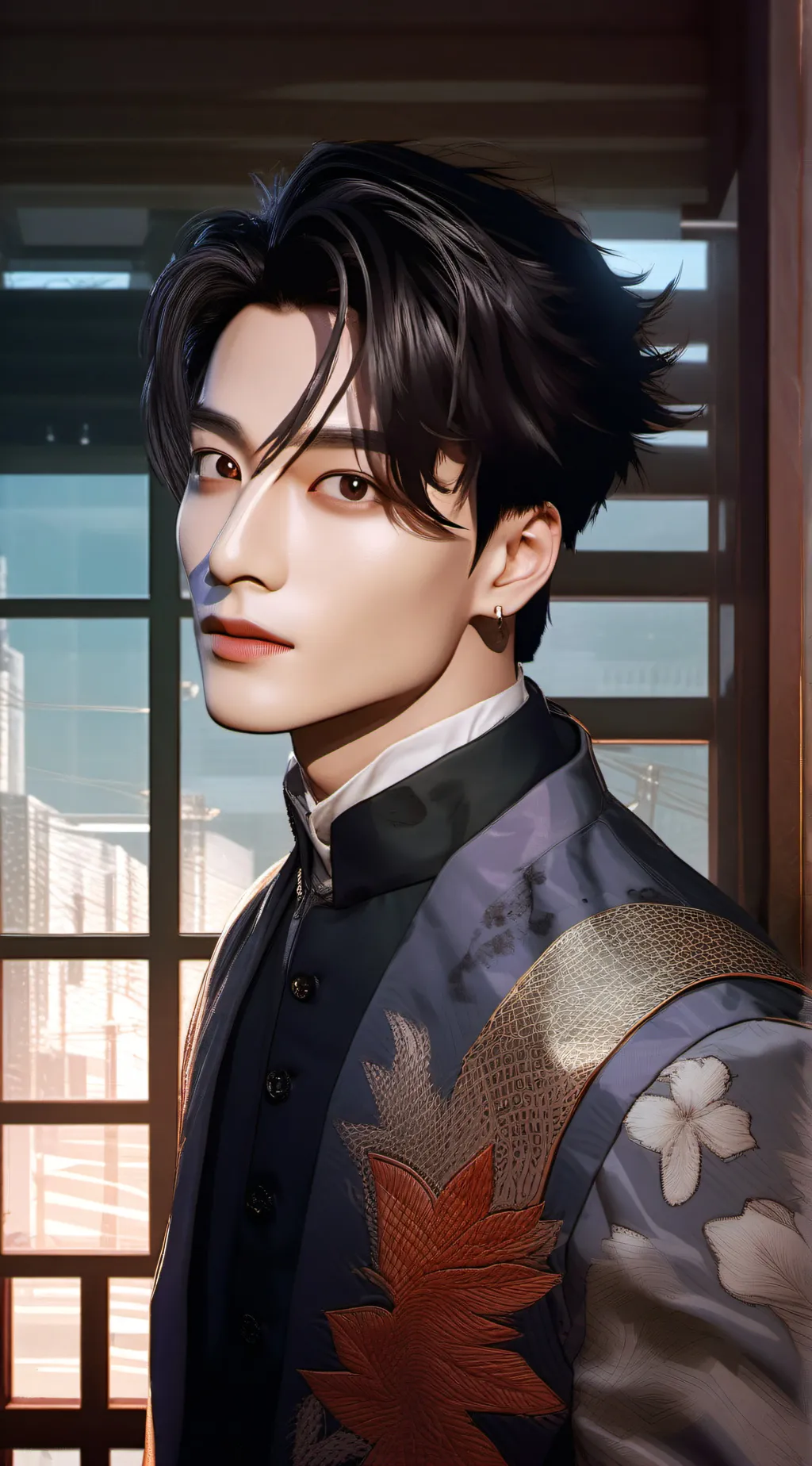 ai character: Leon background