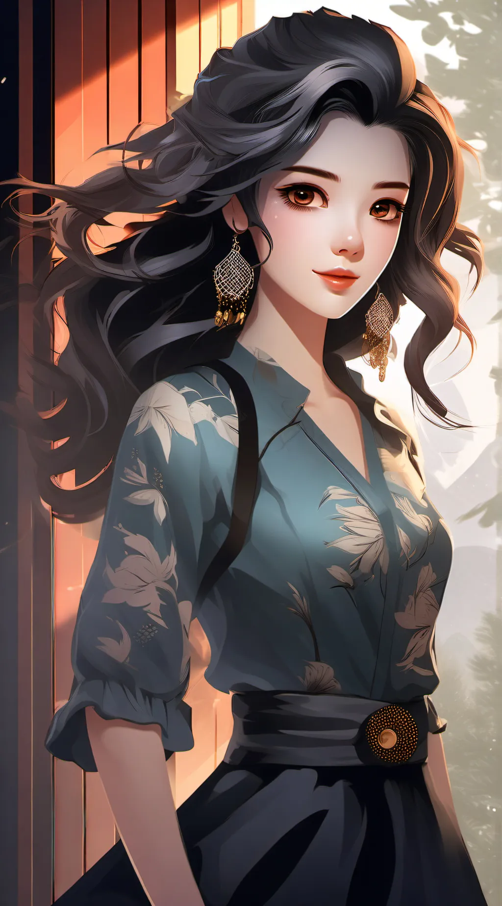 ai character: Mha Kuichsake onna background