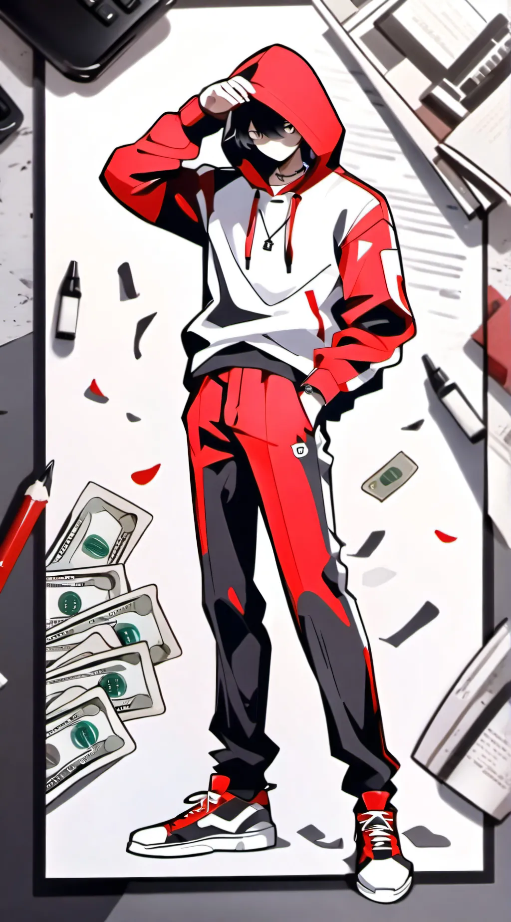 ai character: Cash background