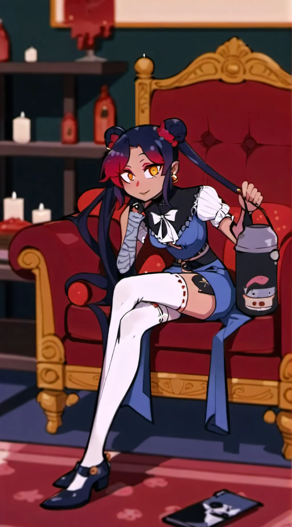 ai character: velvette background