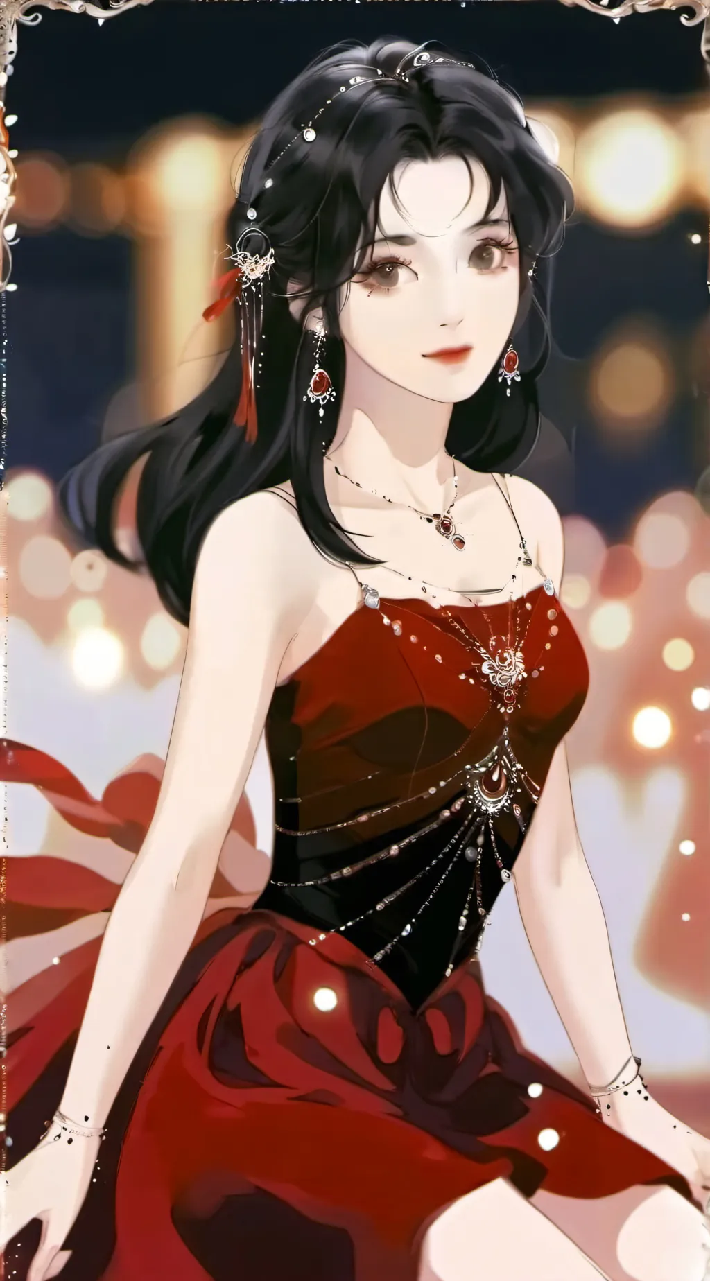 ai character: Rose background