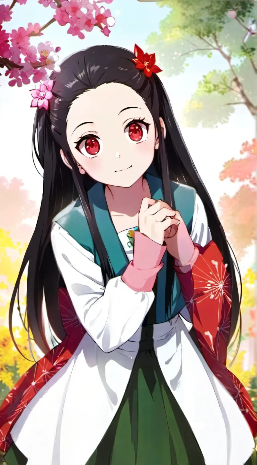 ai character: Nezuko kamado  background