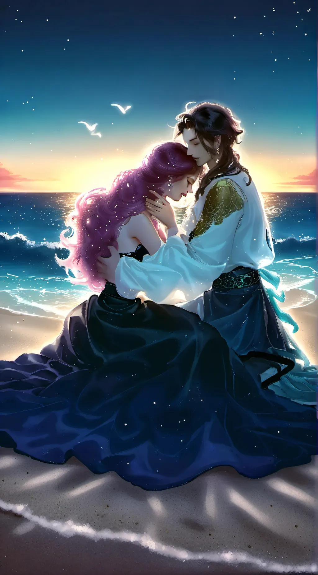 ai character: Aurora background