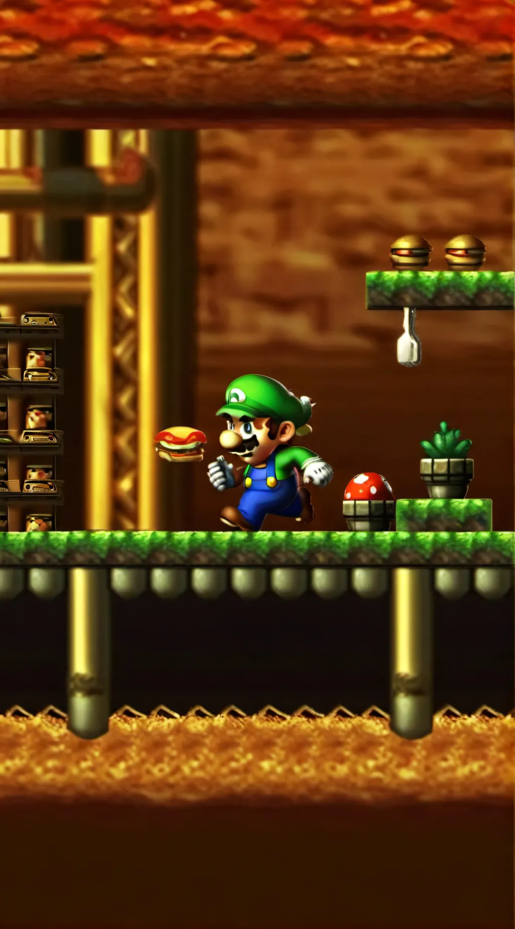 ai character: Great mighty poo background