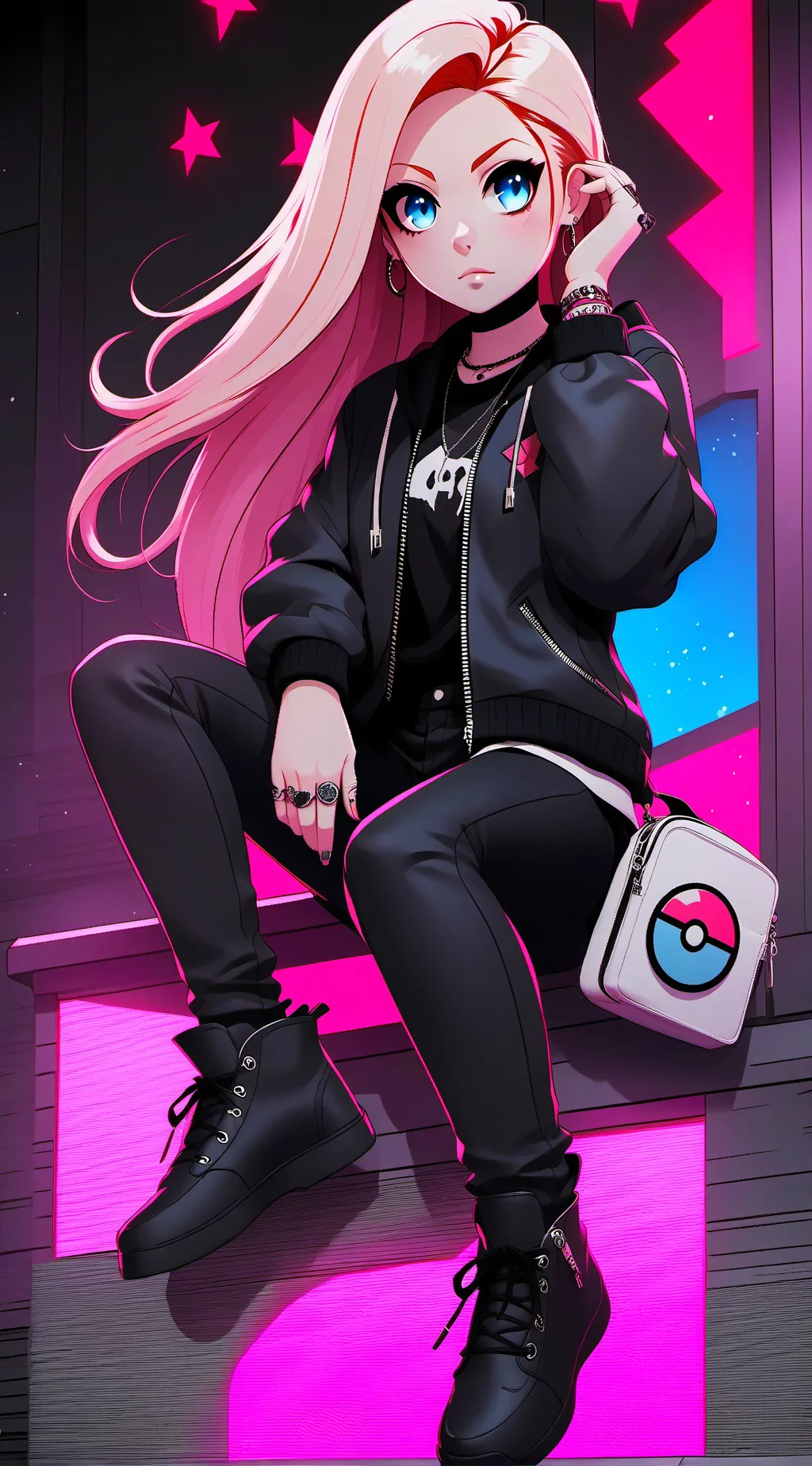 ai character: Avril Lavigne  background