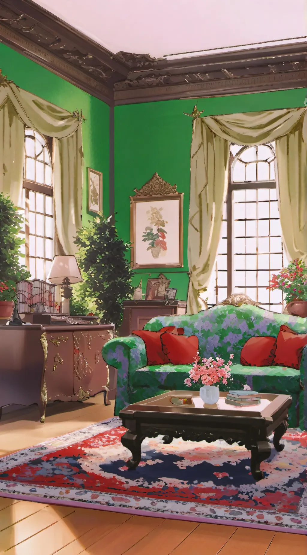 ai character: MHA holidays background