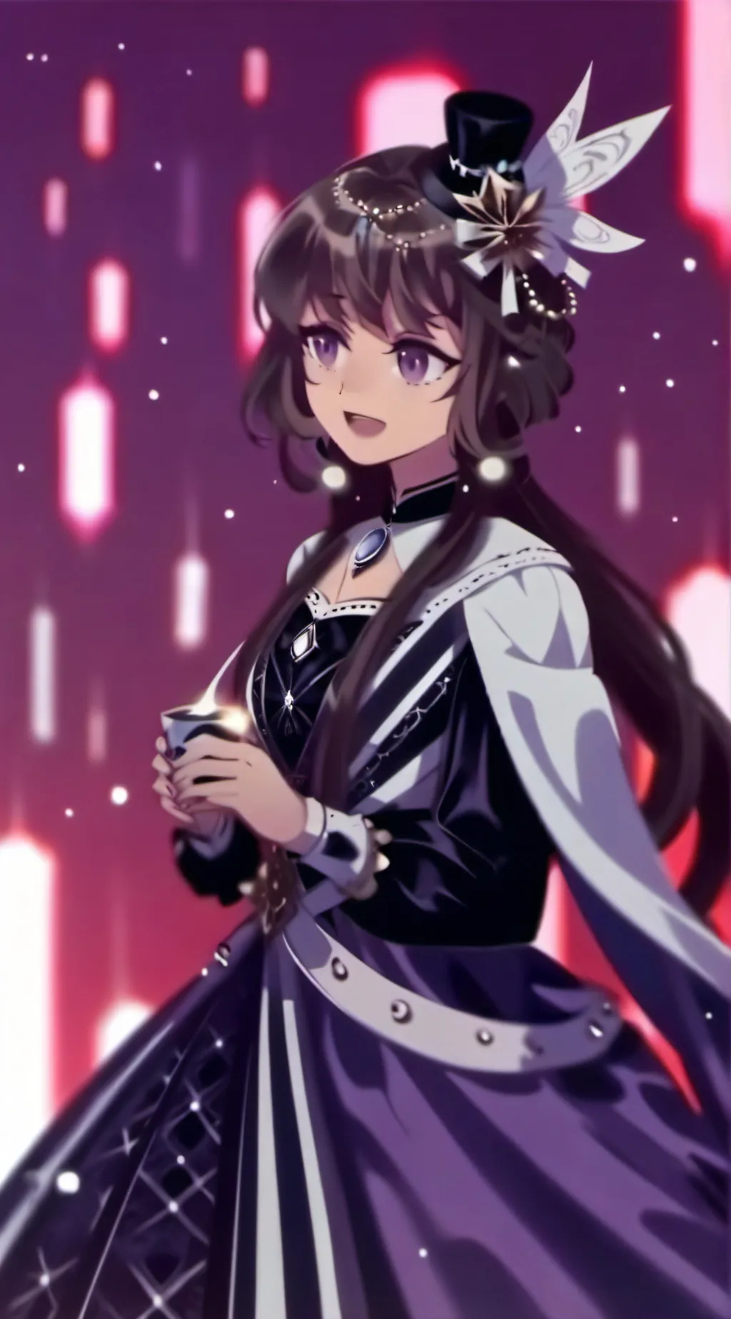 ai character: Moon background