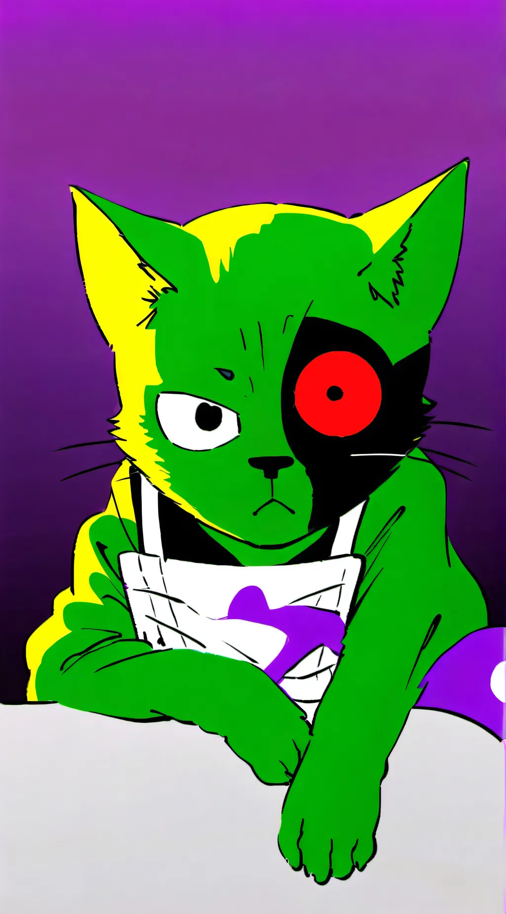 ai character: Zombie cat<3 (YT) background