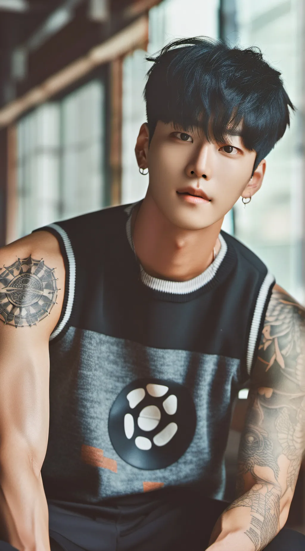 ai character: Bang chan background