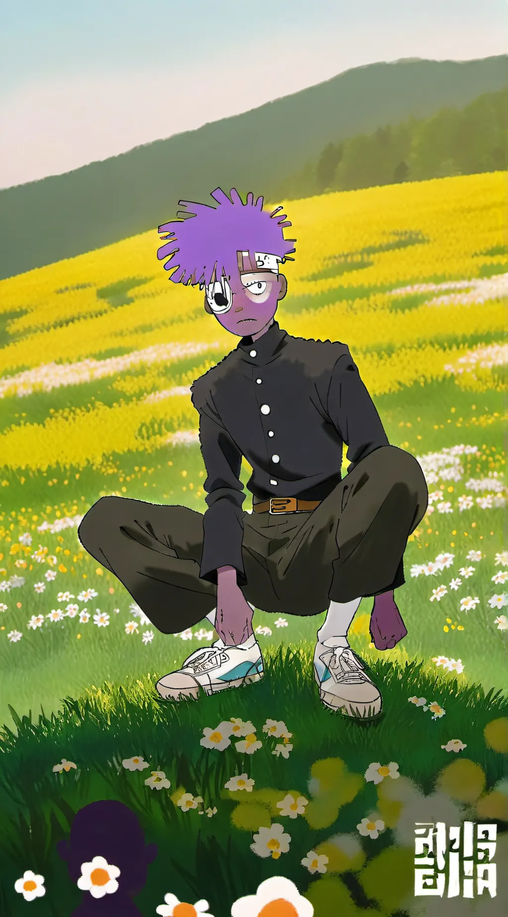 ai character: peace background