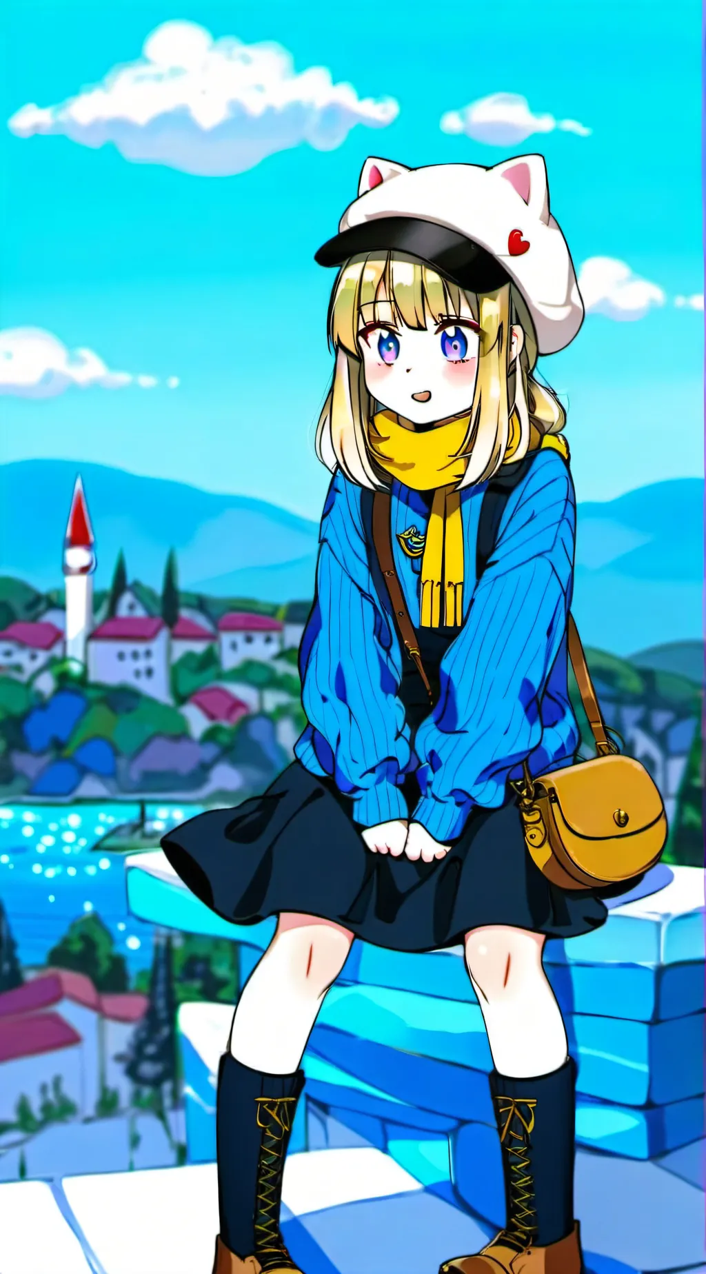 ai character: ukraine-chan background