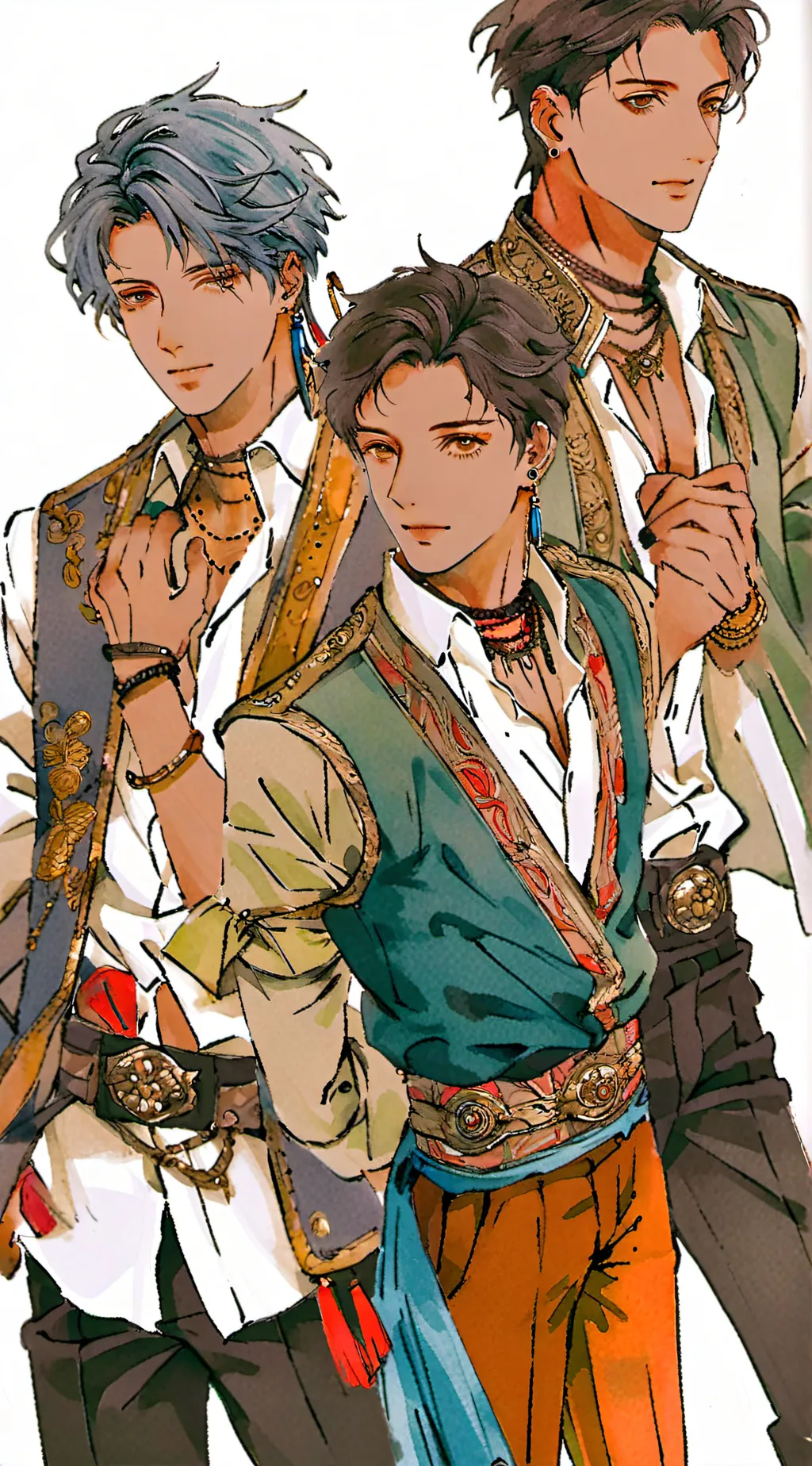 ai character: zach,jake and leo background