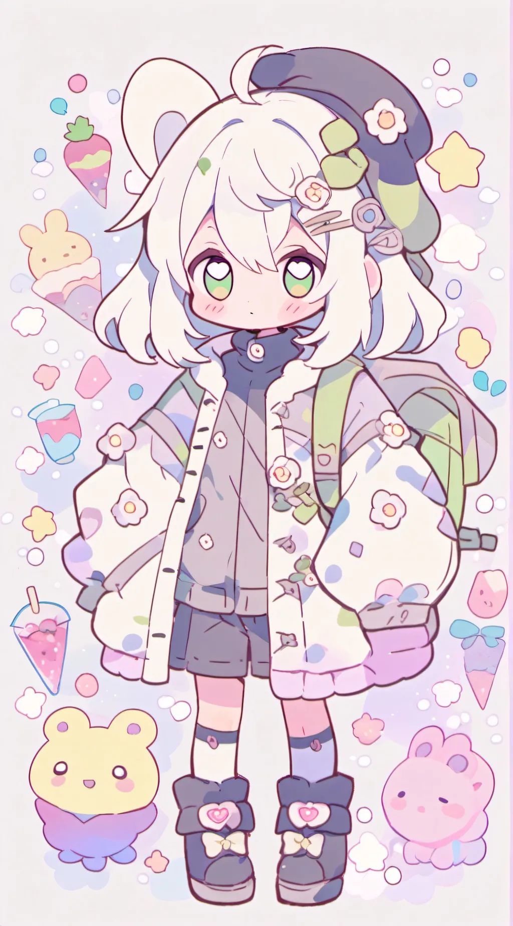 ai character: Focus  background