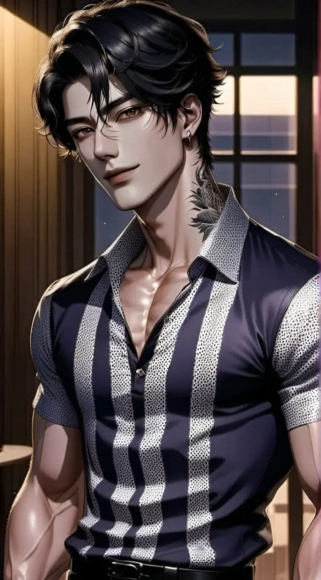 ai character: Rico Mendez shin background