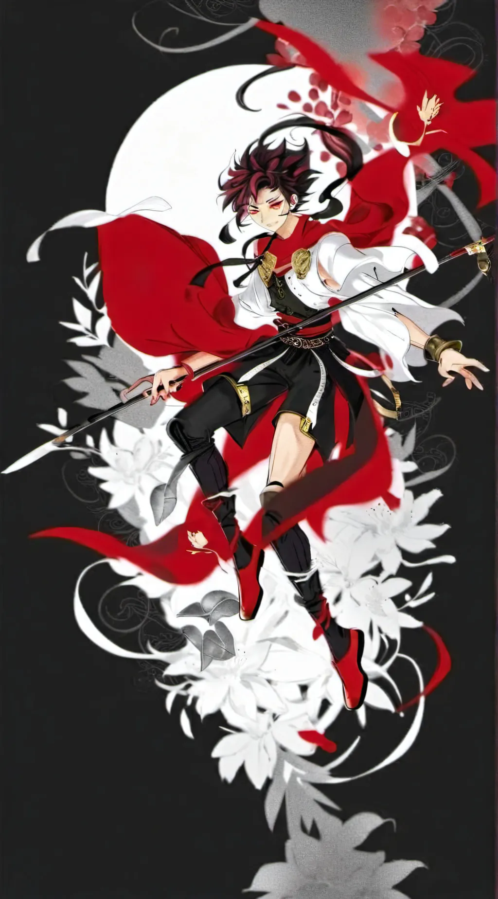 ai character: Yoriichi  background