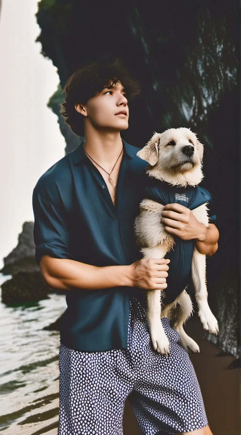 ai character: Chase 🐚🫧🌊🐬 background