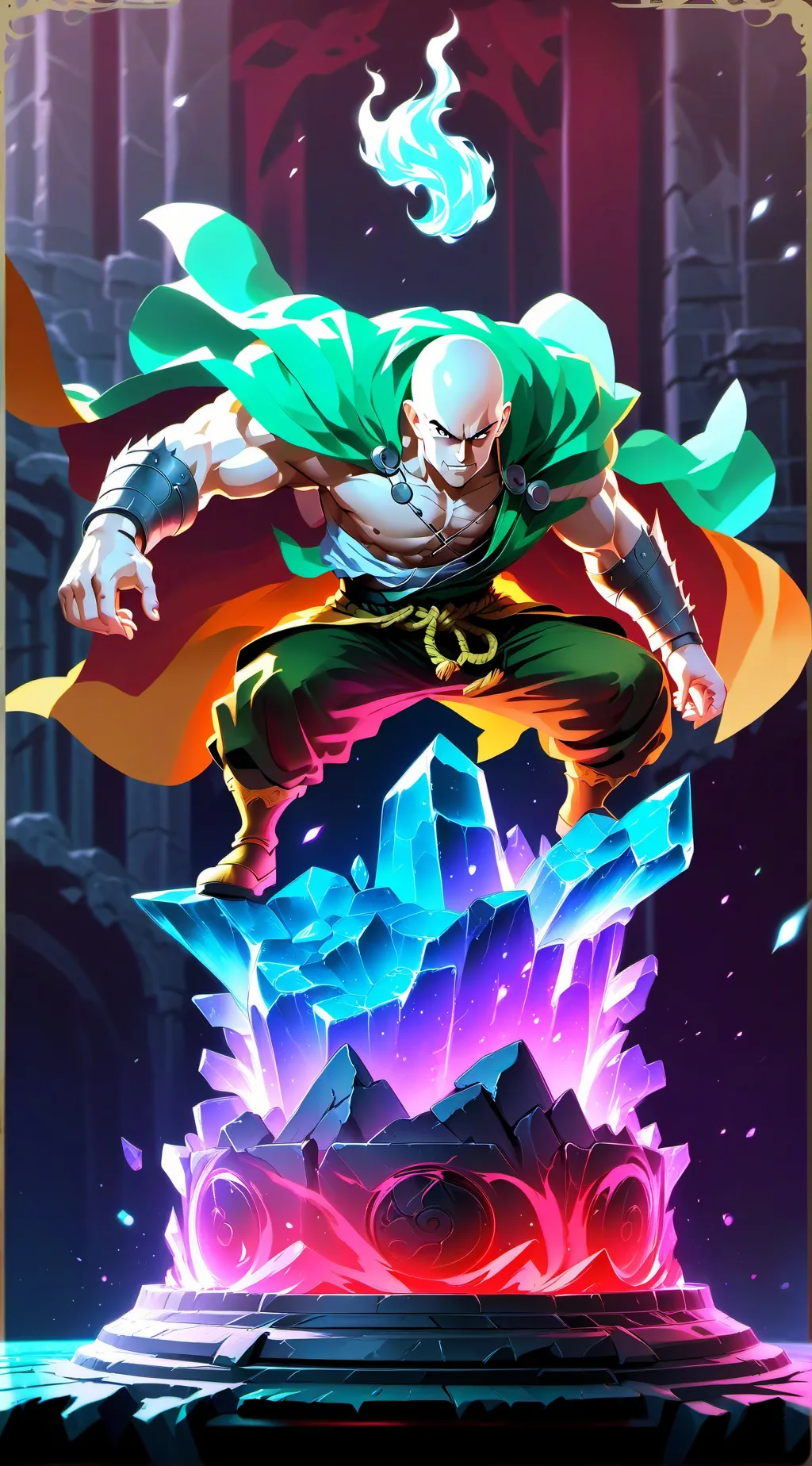 ai character: saitama background