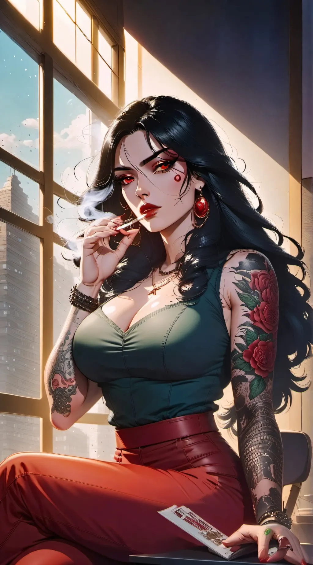 ai character: Lyra Graves  background