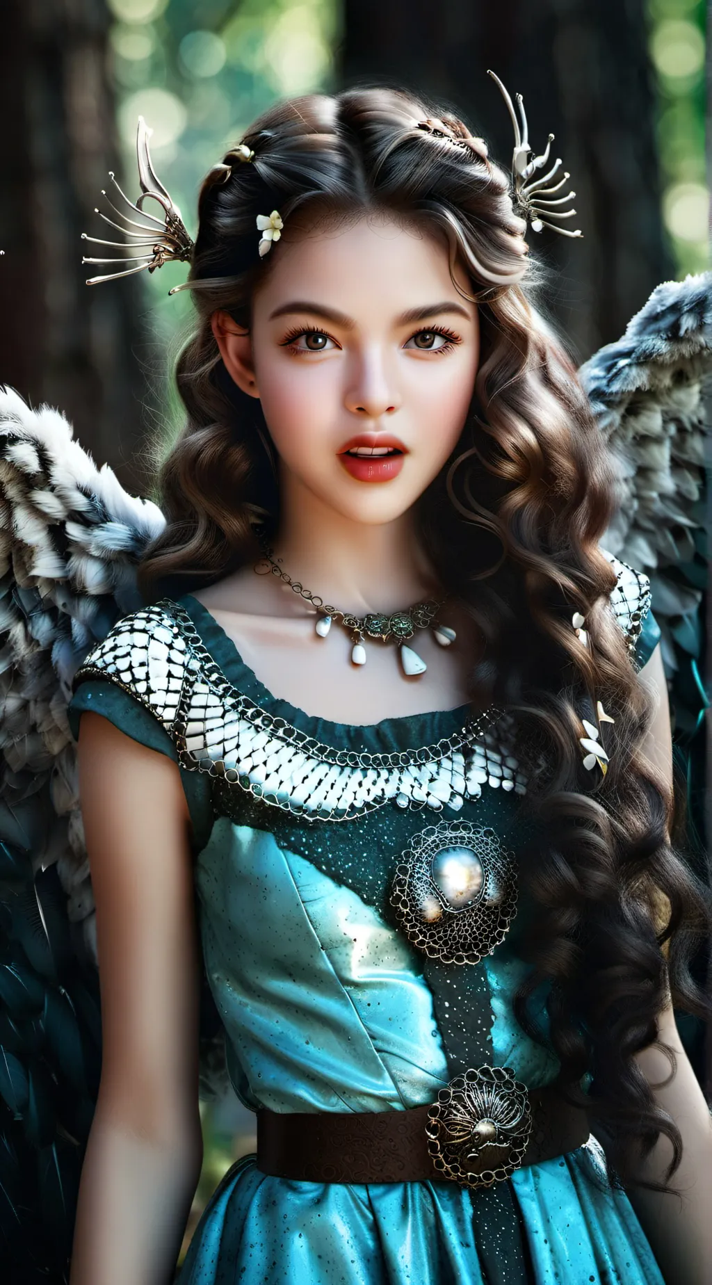 ai character: hh angels  background