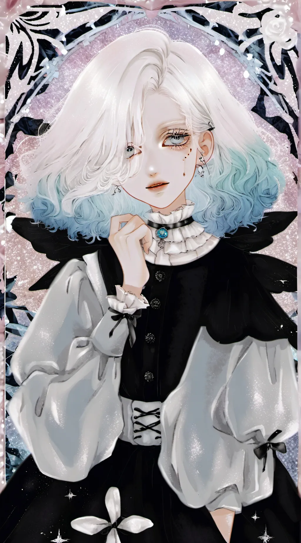 ai character: ❆𝒇𝒓𝒐𝒔𝒕❆ background