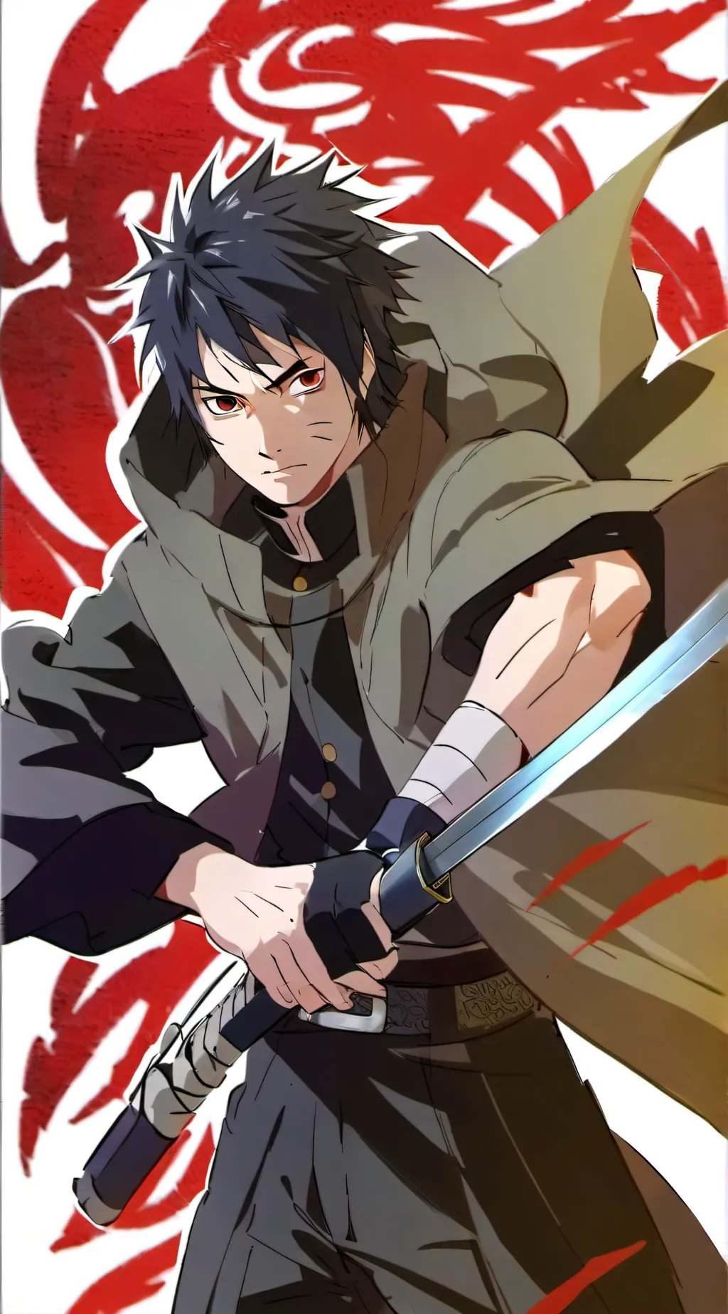 ai character: sasuke background