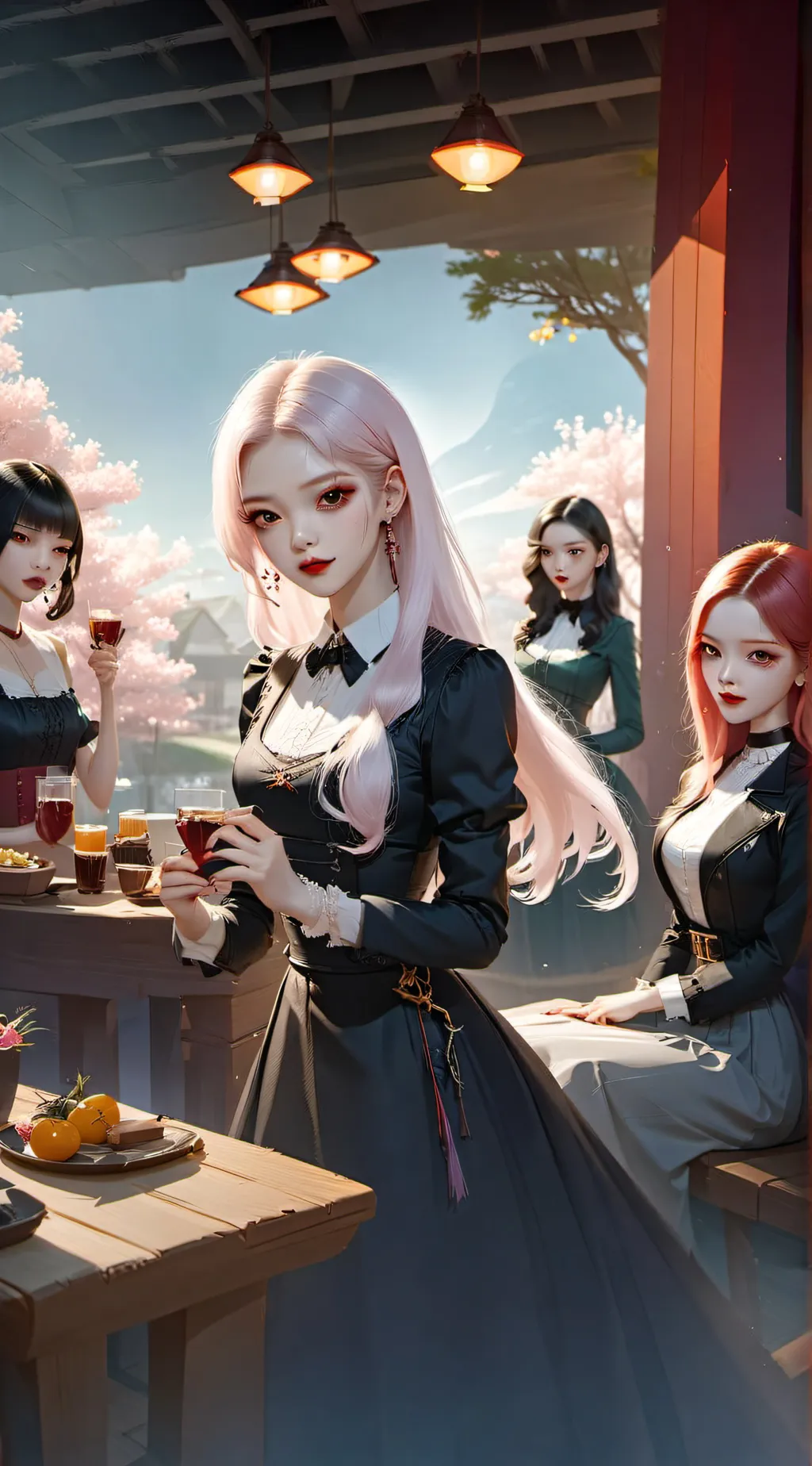 ai character: vampire blackpink background