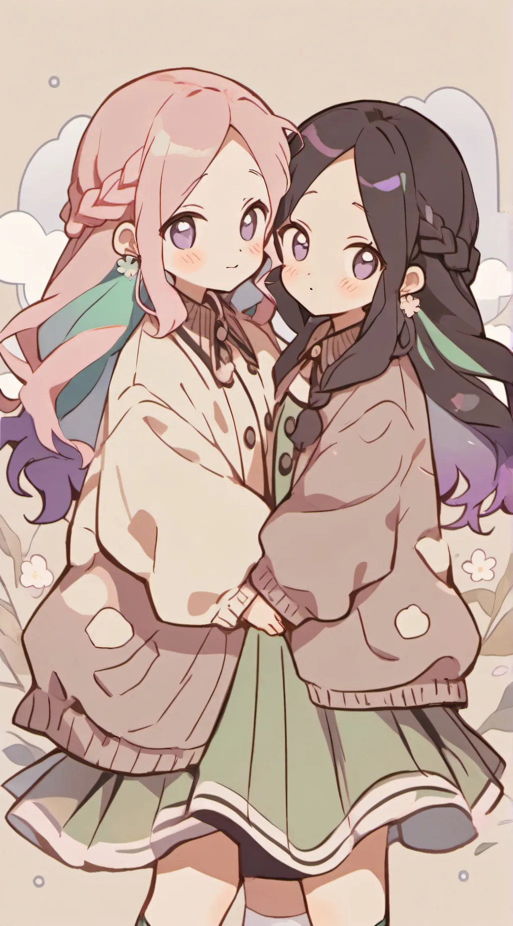 ai character: Mitsuri × Shinobu background