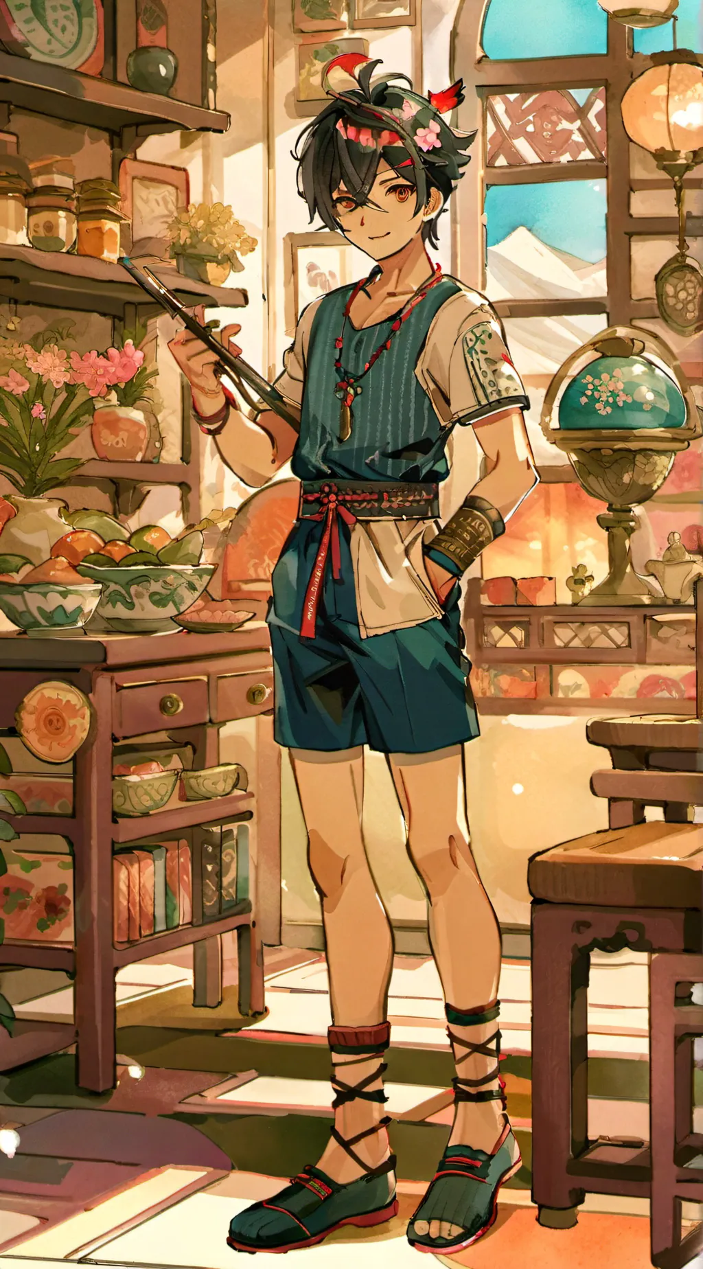 ai character: Logan Shelton  background