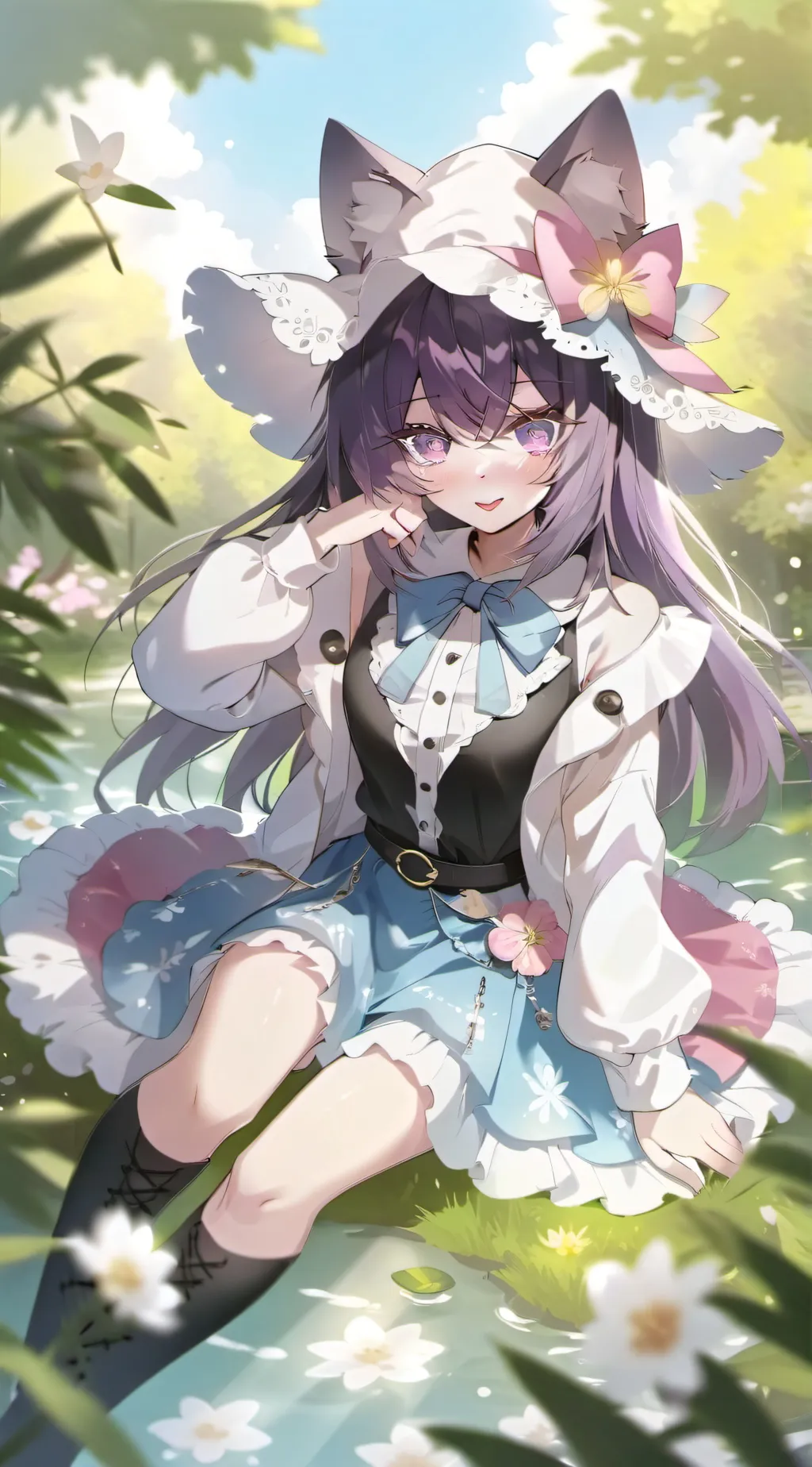 ai character: Magentaura background