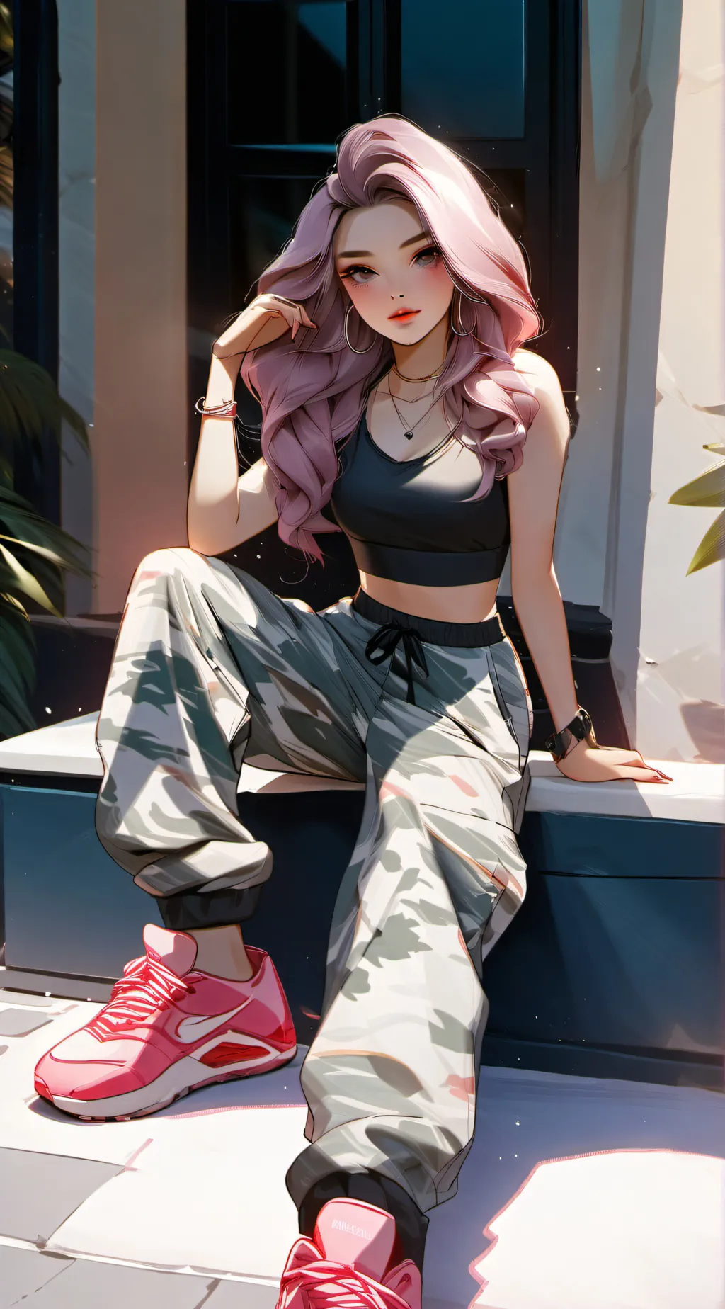 ai character: Krystal background