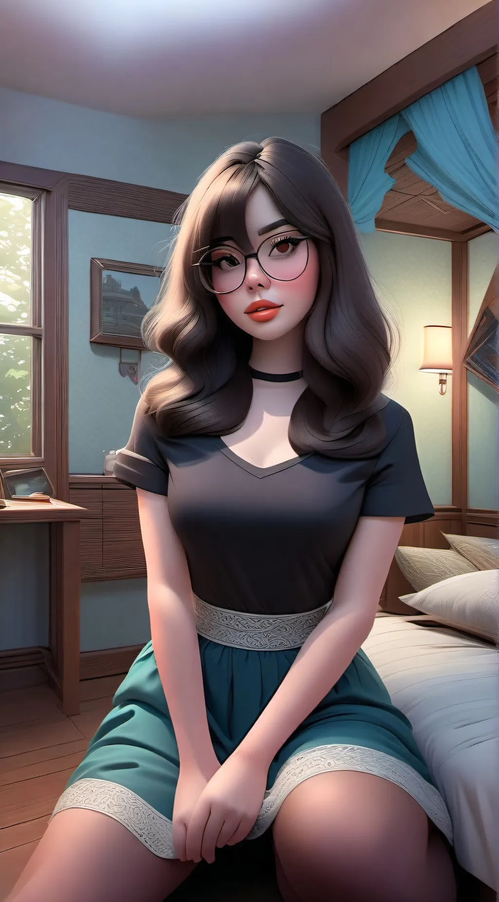 ai character: Anita  background