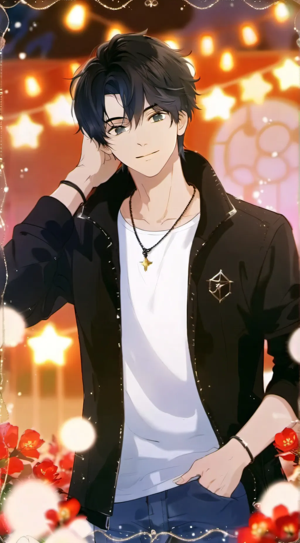 ai character: Leo  background