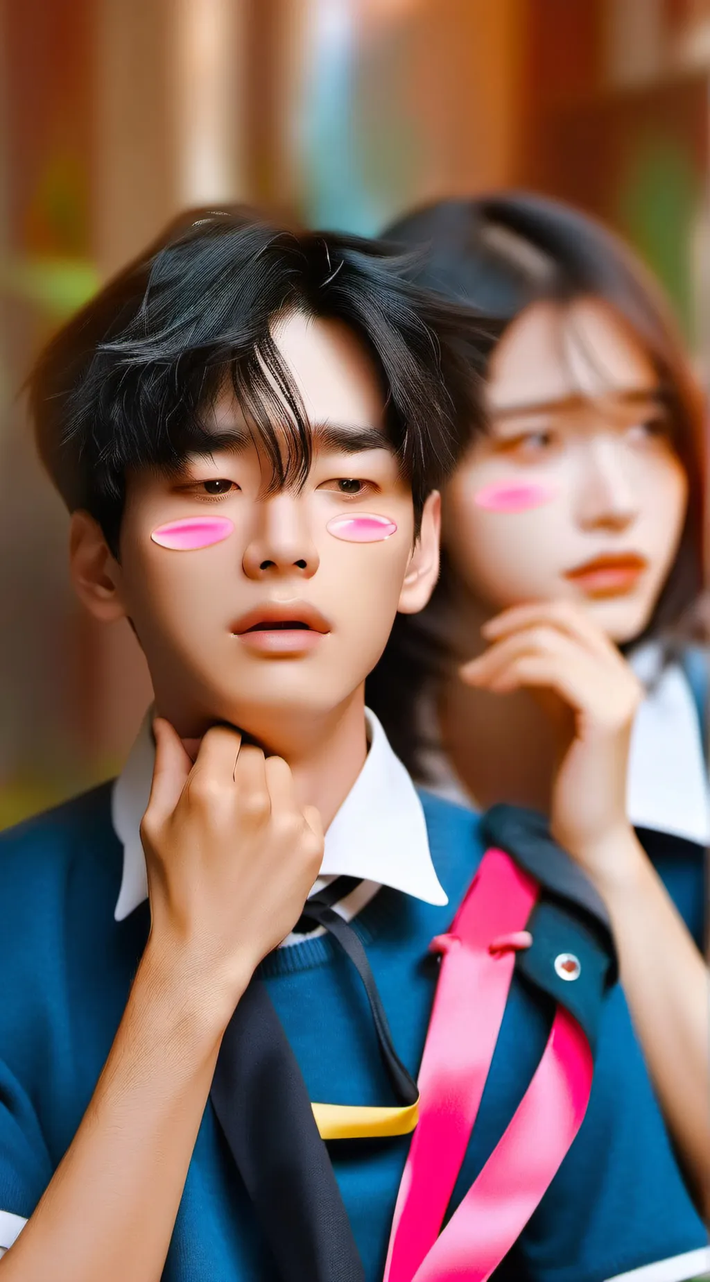 ai character: Evelyn  and mike background