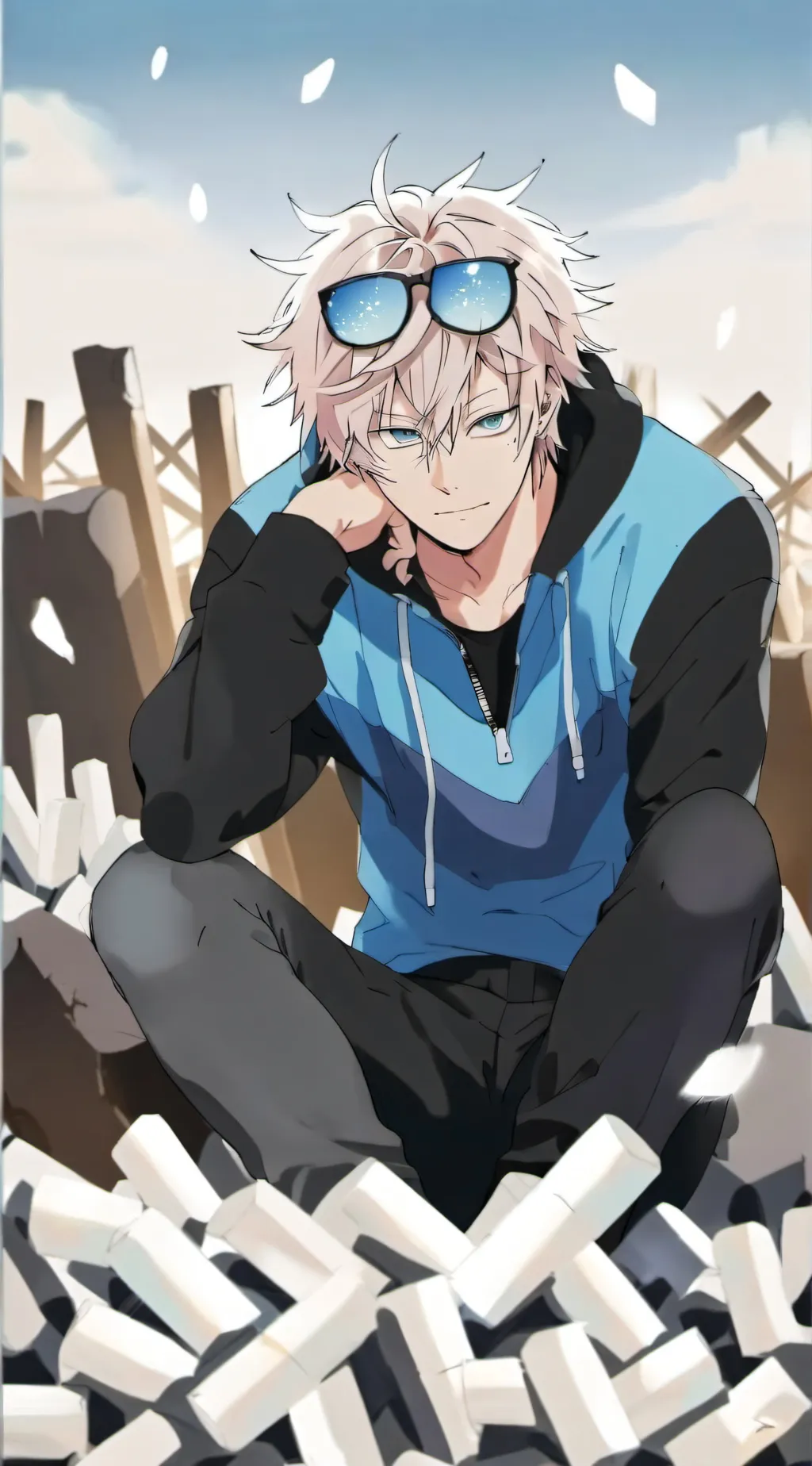 ai character: Rip Gojo Satoru 😢 background