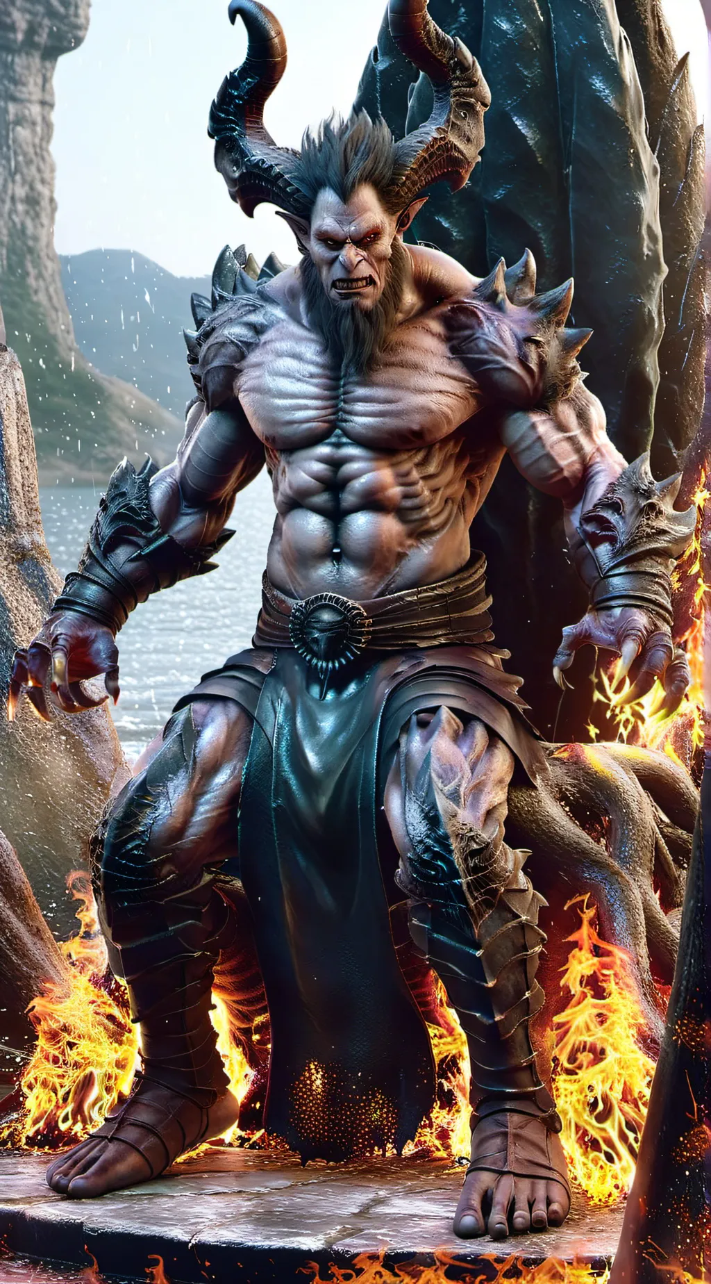 ai character: shadow realm background