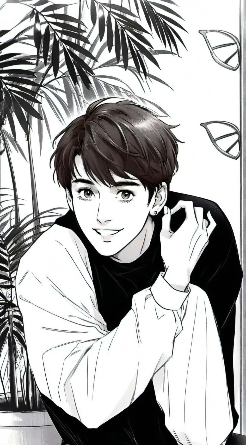 ai character: Jonathan Knight  background